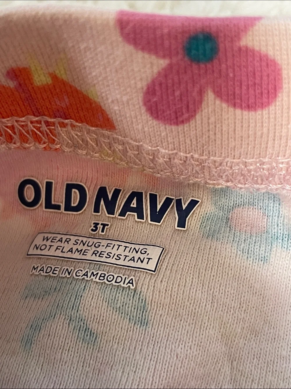 Old Navy Girls' Two-Piece Dinosaur Pajama Sets - Pink & White